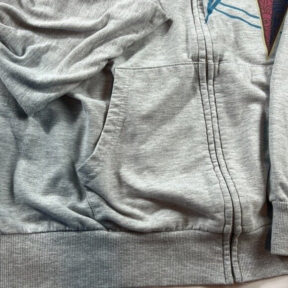 Vintage Walt Disney World Mickey Mouse Discover The Magic Hoodie Jacket Gray L - Picture 5 of 8